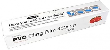 Jumbo Catering Cling Film - 18 inch Cutterbox 45cm x 300m